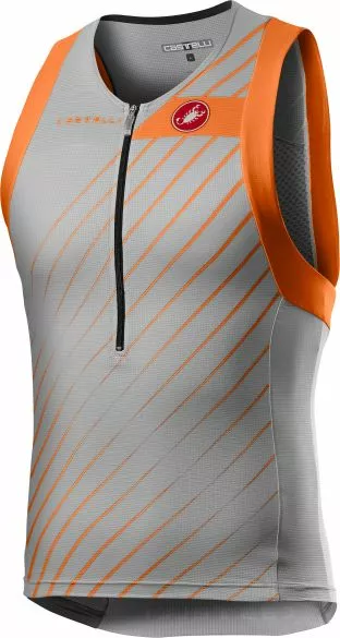 Castelli Free Tri Top Zilvergrijs Heren 3 Castelli Free Tri Top Zilvergrijs Heren