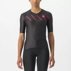 Castelli Free Speed 2 W Race Tri Top Zwart/rood Dames