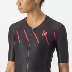 Castelli Free Speed 2 W Race Tri Top Zwart/rood Dames -Goedkope Sport Glans Winkel 06 8620097