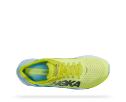 Hoka One One Hoka Rocket X Hardloopschoenen Geel/wit Unisex -Goedkope Sport Glans Winkel 1113532 bgepr 005