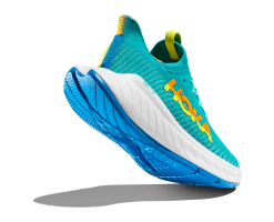 Hoka One One Hoka Carbon X 3 Hardloopschoenen Blauw/groen Dames -Goedkope Sport Glans Winkel 1123193 cepr 004