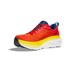Hoka One One Hoka Bondi 8 Hardloopschoenen Geel/rood Heren -Goedkope Sport Glans Winkel 1123202 rafl