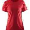 Craft Prime Korte Mouw Hardloopshirt Rood Dames -Goedkope Sport Glans Winkel 1903176 1430 prime tee f
