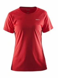Craft Prime Korte Mouw Hardloopshirt Rood Dames