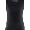 Craft Cool Mesh Superlight Mouwloos Ondershirt Zwart Dames -Goedkope Sport Glans Winkel 1903404 9999 cool mesh superlight sleeveless f