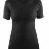 Craft Active Extreme 2.0 CN Korte Mouw Ondershirt Zwart Dames -Goedkope Sport Glans Winkel 1904490 9999 active extreme 20 cn ss f 001