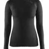 Craft Active Extreme 2.0 CN Lange Mouw Ondershirt Zwart Dames -Goedkope Sport Glans Winkel 1904491 9999 active extreme 20 cn ls f 001