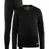 Craft Active Onderkleding Voordeel Set Zwart Kind/junior -Goedkope Sport Glans Winkel 1905355 999000 baselayer set combo j f