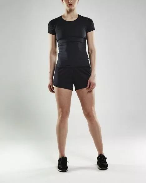 Craft Eaze Jersey Hardloop Short Zwart Dames 4 Craft Eaze Jersey Hardloop Short Zwart Dames - Afbeelding 2