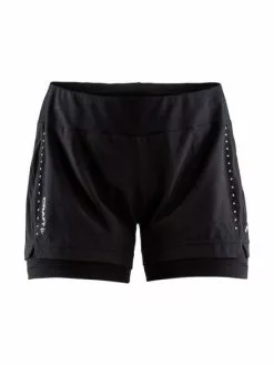 Craft Essential 2-in-1 Hardloop Short Zwart Dames