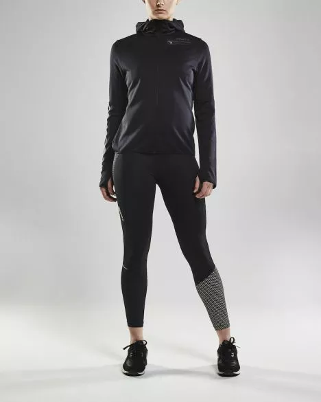 Craft Eaze Jersey Hardloopjack Zwart Dames 6 Craft Eaze Jersey Hardloopjack Zwart Dames - Afbeelding 4