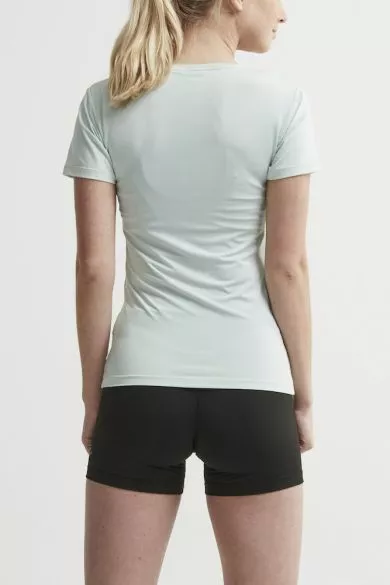 Craft Essential V-neck Korte Mouw Ondershirt Groen/plexi Dames 5 Craft Essential V-neck Korte Mouw Ondershirt Groen/plexi Dames - Afbeelding 3