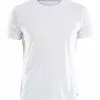 Craft Essential RN Korte Mouw Shirt Wit Heren -Goedkope Sport Glans Winkel 1906052 900000 essential rn ss f