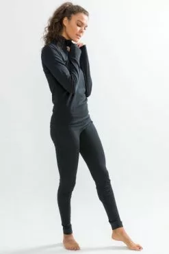 Craft Active Fuseknit Comfort Lange Onderbroek Zwart Dames -Goedkope Sport Glans Winkel 1906595 999000 fuseknit comfort pants c6 preview