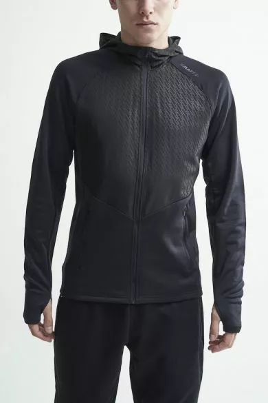 Craft Charge Sweat Hood Hardloopjack Zwart Heren 4 Craft Charge Sweat Hood Hardloopjack Zwart Heren - Afbeelding 2