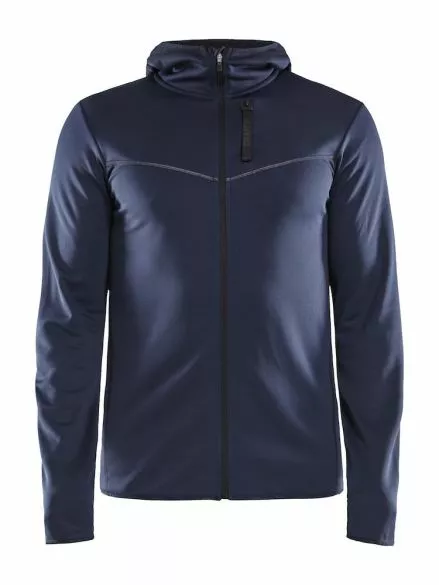 Craft Eaze FZ Sweat Hood Hardloopjack Blauw Heren 3 Craft Eaze FZ Sweat Hood Hardloopjack Blauw Heren