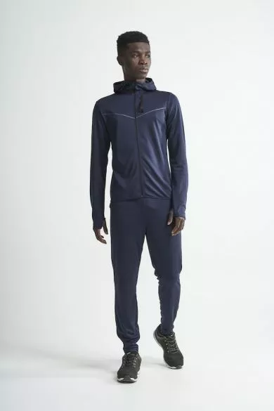 Craft Eaze FZ Sweat Hood Hardloopjack Blauw Heren 7 Craft Eaze FZ Sweat Hood Hardloopjack Blauw Heren - Afbeelding 5