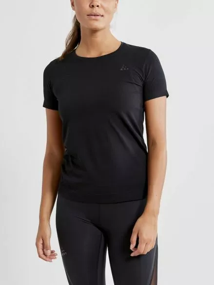 Craft Fuseknit Light Korte Mouw Ondershirt Zwart Dames 4 Craft Fuseknit Light Korte Mouw Ondershirt Zwart Dames - Afbeelding 2