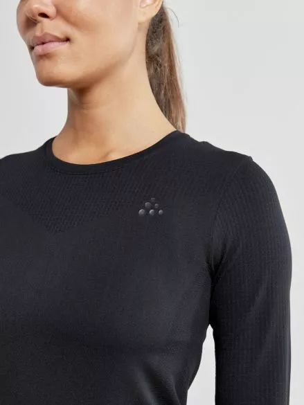Craft Fuseknit Light Lange Mouw Ondershirt Zwart Dames 6 Craft Fuseknit Light Lange Mouw Ondershirt Zwart Dames - Afbeelding 4