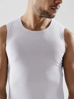 Craft Pro Dry Nanoweight Mouwloos Ondershirt Wit Heren -Goedkope Sport Glans Winkel 1908850 900000 pro dry nanoweight sl c3 preview