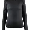 Craft Pro Dry Nanoweight Lange Mouw Ondershirt Zwart Dames -Goedkope Sport Glans Winkel 1908855 999000 pro dry nanoweight ls f preview