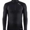 Craft Active Extreme X Zip Ondershirt Lange Mouw Zwart Heren