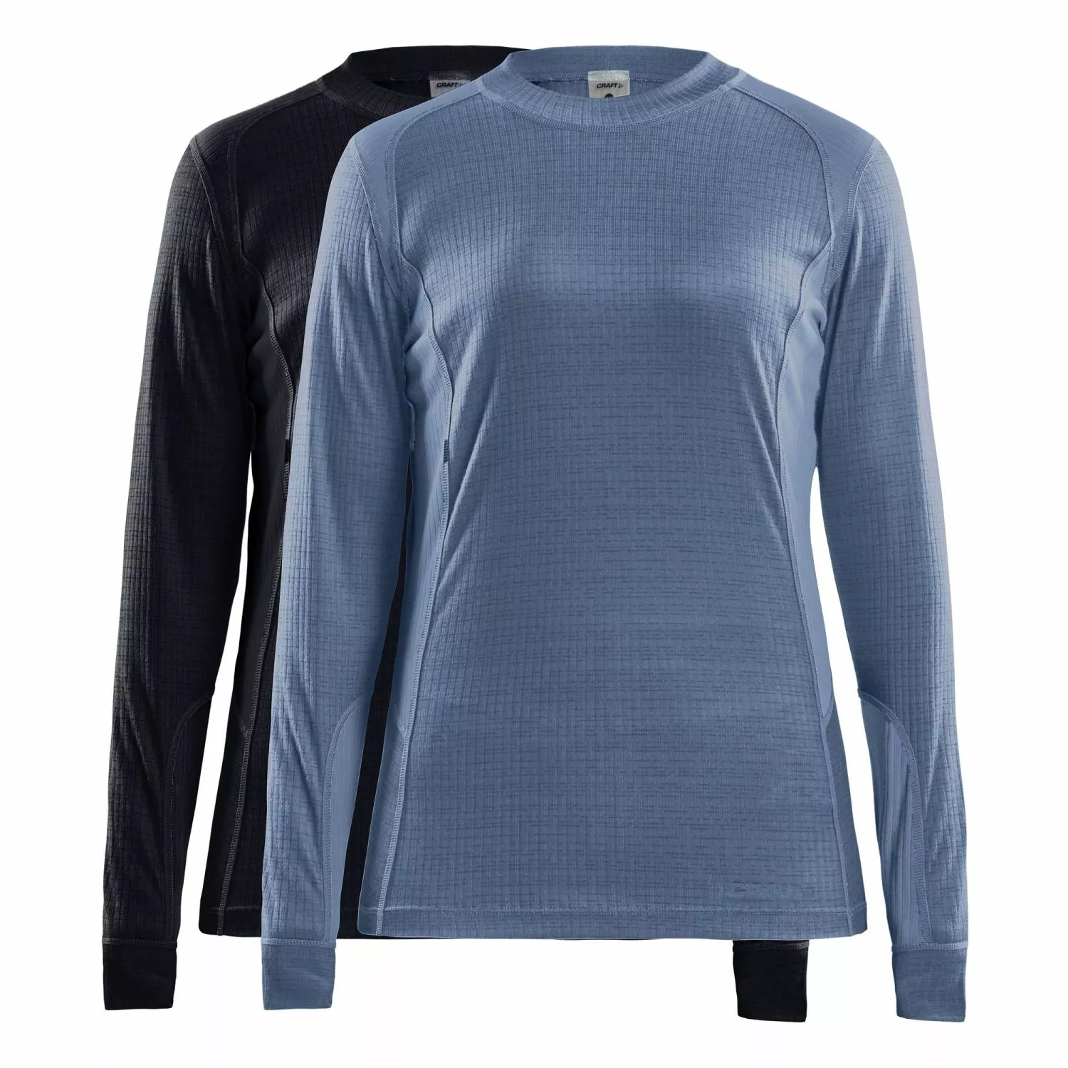 Craft Core Dry Baselayer Ondershirt Lange Mouw 2-pack Zwart/flow Dames 3 Craft Core Dry Baselayer Ondershirt Lange Mouw 2-pack Zwart/flow Dames