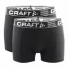 Craft Greatness Multi 2-pack Boxer 3-inch Zwart Heren -Goedkope Sport Glans Winkel 1 003