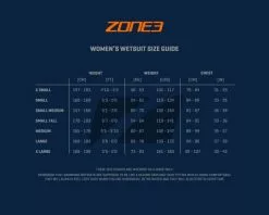 Zone3 Versa Swimrun Dames 12 Zone3 Versa Swimrun Dames -Goedkope Sport Glans Winkel 2 sizing guides womens wetsuit