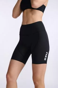 2XU Aero 7 Inch Tri Shorts Zwart/wit Dames 11 2XU Aero 7 Inch Tri Shorts Zwart/wit Dames -Goedkope Sport Glans Winkel 2xu aero 7 inch tri short wt6435b blk wht 025