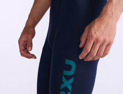 2XU Aero 9 Inch Tri Shorts Blauw Heren -Goedkope Sport Glans Winkel 2xu aero 9 inch tri short mt6430b mdn jde 020