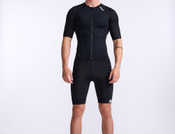 2XU Aero Tri Top Korte Mouw Zwart Heren