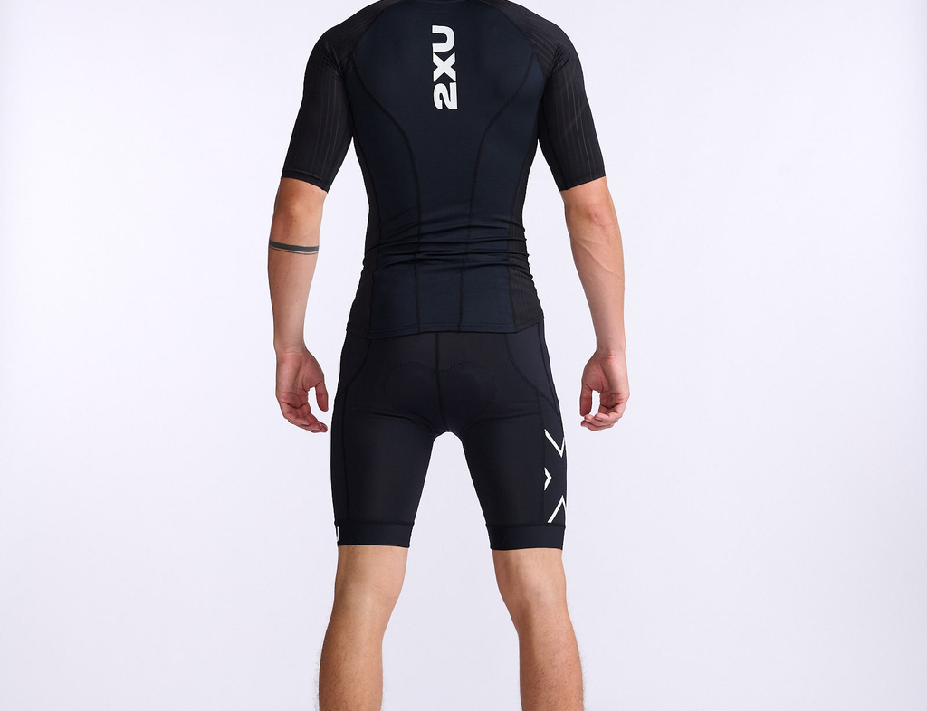 2XU Aero Tri Top Korte Mouw Zwart Heren 4 2XU Aero Tri Top Korte Mouw Zwart Heren - Afbeelding 2