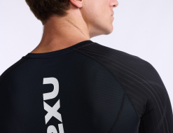 2XU Aero Tri Top Korte Mouw Zwart Heren 11 2XU Aero Tri Top Korte Mouw Zwart Heren -Goedkope Sport Glans Winkel 2xu aero tri sleeved top mt6662a blk wht 023