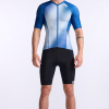 2XU Aero Tri Top Korte Mouw Wit/blauw Heren