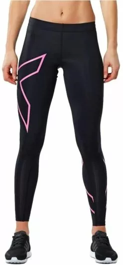 2XU TR2 Compression Tights Zwart/roze Dames
