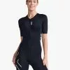 2XU Core Trisuit Korte Mouw Zwart Dames 2 2XU Core Trisuit Korte Mouw Zwart Dames -Goedkope Sport Glans Winkel 2xu core sleeved trisuit korte mouw wt7042d blk wht 002