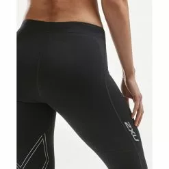 2XU Aspire Compressie 3/4 Tights Zwart Dames -Goedkope Sport Glans Winkel 2xu dames aspire compressie 3 4 tights zwart wa5863b 001