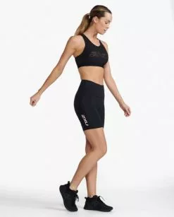 2XU Aero 7 Inch Tri Shorts Zwart Dames -Goedkope Sport Glans Winkel 2xu dames shorts wt6435b blk pcw 03