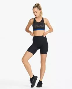 2XU Aero 7 Inch Tri Shorts Zwart Dames -Goedkope Sport Glans Winkel 2xu dames shorts wt6435b blk pcw 04