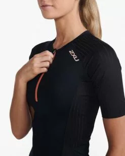 2XU Aero Tri Crop Zwart Dames 15 2XU Aero Tri Crop Zwart Dames -Goedkope Sport Glans Winkel 2xu dames tri top wt6666a blk hyc 05