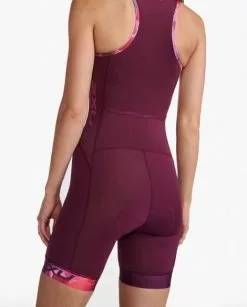 2XU Core Trisuit Mouwloos Roze Dames -Goedkope Sport Glans Winkel 2xu dames trisuit wt6440d mul ftv 06