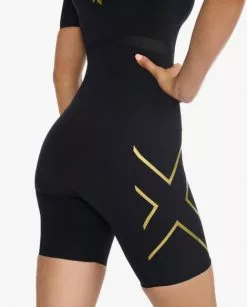 2XU Light Speed Tech Trisuit Korte Mouw Zwart Dames -Goedkope Sport Glans Winkel 2xu dames trisuit wt6634d blk crf 08
