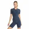 2XU Light Speed Tech Trisuit Korte Mouw Blauw Dames -Goedkope Sport Glans Winkel 2xu dames trisuit wt6634d out wrf 01