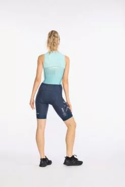 2XU Light Speed Front Zip Trisuit Mouwloos Blauw Dames -Goedkope Sport Glans Winkel 2xu dames trisuit wt6663d out wht 04
