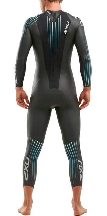 2XU P:1 Propel Lange Mouw Wetsuit Zwart/blauw Heren 4 2XU P:1 Propel Lange Mouw Wetsuit Zwart/blauw Heren - Afbeelding 2
