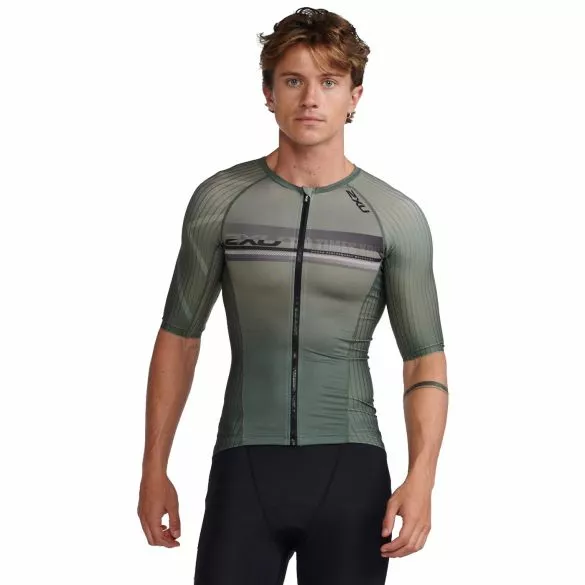 2XU Aero Tri Top Korte Mouw Groen Heren 3 2XU Aero Tri Top Korte Mouw Groen Heren