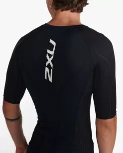 2XU Aero Tri Top Korte Mouw Zwart Heren 13 2XU Aero Tri Top Korte Mouw Zwart Heren -Goedkope Sport Glans Winkel 2xu heren tri top mt6662a blk wht 06