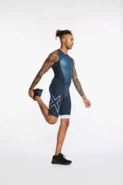 2XU Light Speed Front Zip Trisuit Mouwloos Blauw Heren 17 2XU Light Speed Front Zip Trisuit Mouwloos Blauw Heren -Goedkope Sport Glans Winkel 2xu heren trisuits mt6660d out wht 06