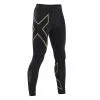 2XU MCS Run Compressie Tights Zwart/goud Heren -Goedkope Sport Glans Winkel 2xu run compressie tights zwart goud ma5305b 01 001